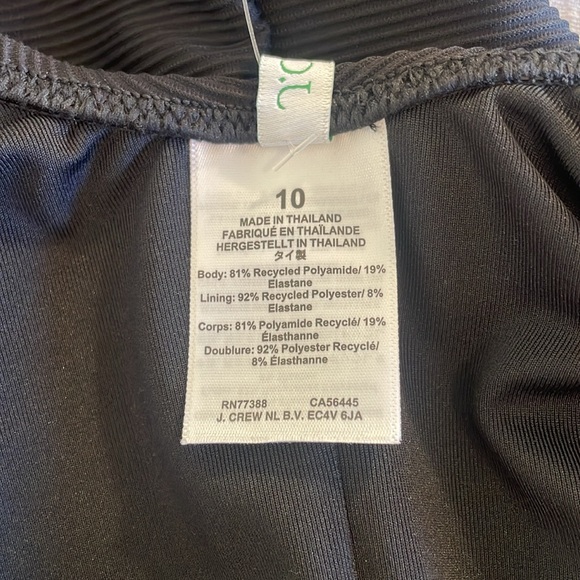 JCREW Ribbed side-bow one-piece swimsuit Sz 10 new - Picture 5 of 7